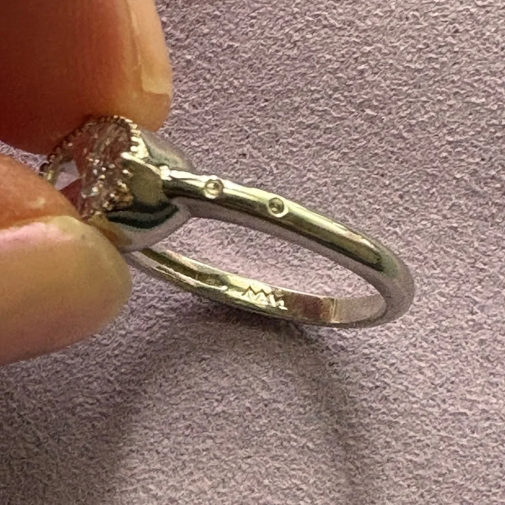 Melinda Maria Silver Ring with Oval Clear Stone - Picture 6 of 8